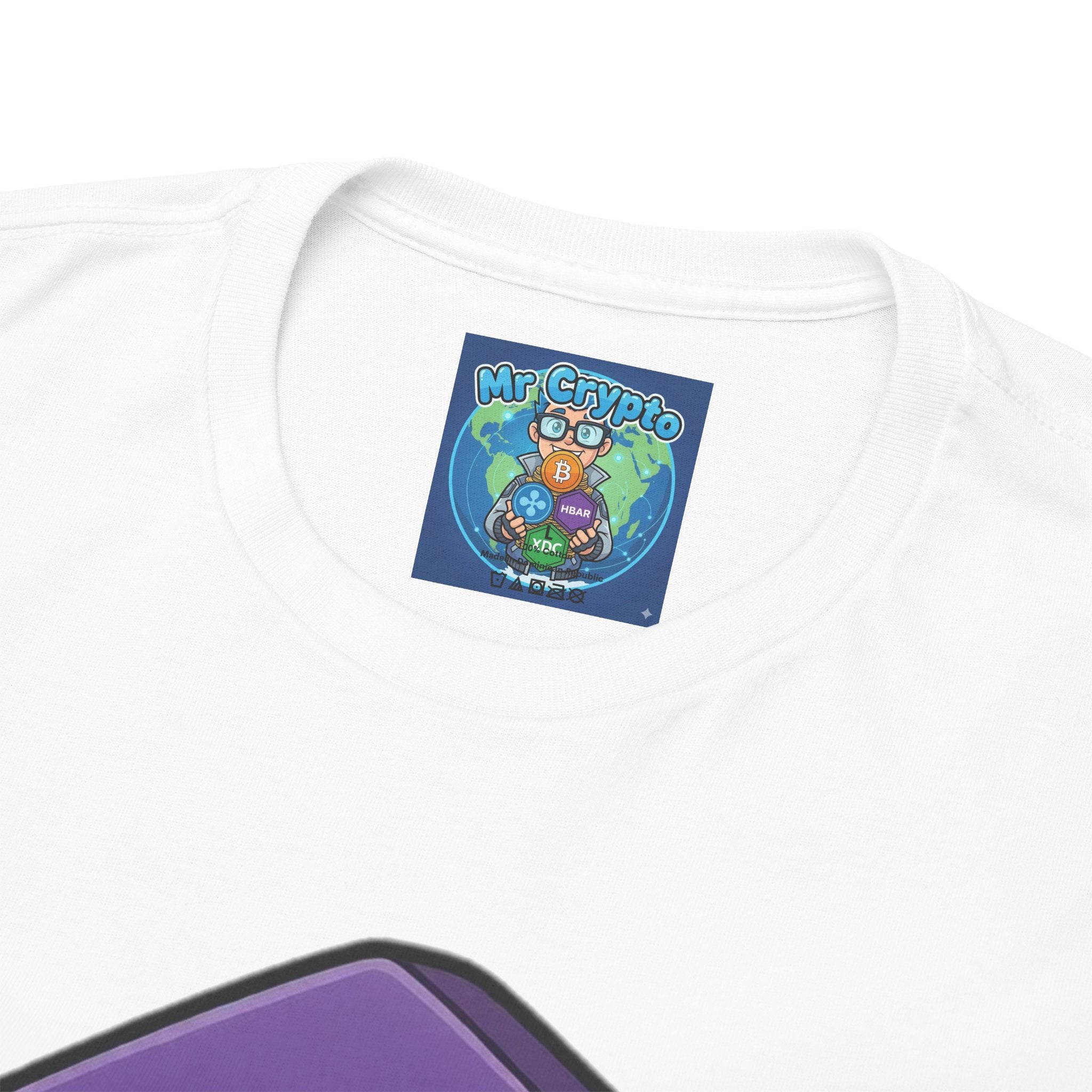 Solana Mascot Walking T-Shirt — Crypto Coin Cartoon Tee