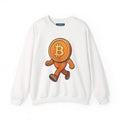 Bitcoin Walking Coin Crewneck Sweatshirt