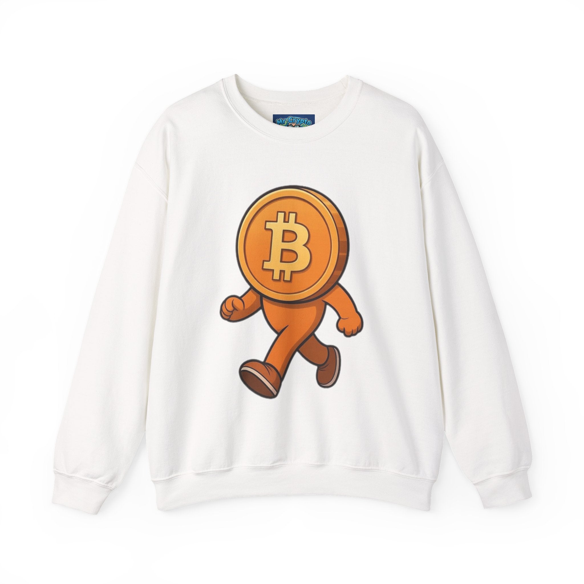 Bitcoin Walking Coin Crewneck Sweatshirt