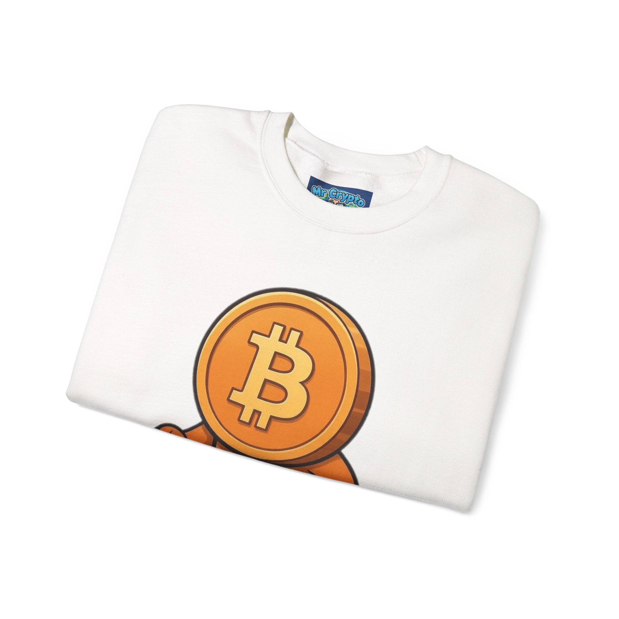 Bitcoin Walking Coin Crewneck Sweatshirt