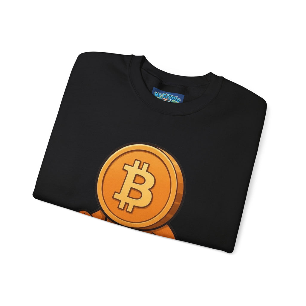 Bitcoin Walking Coin Crewneck Sweatshirt