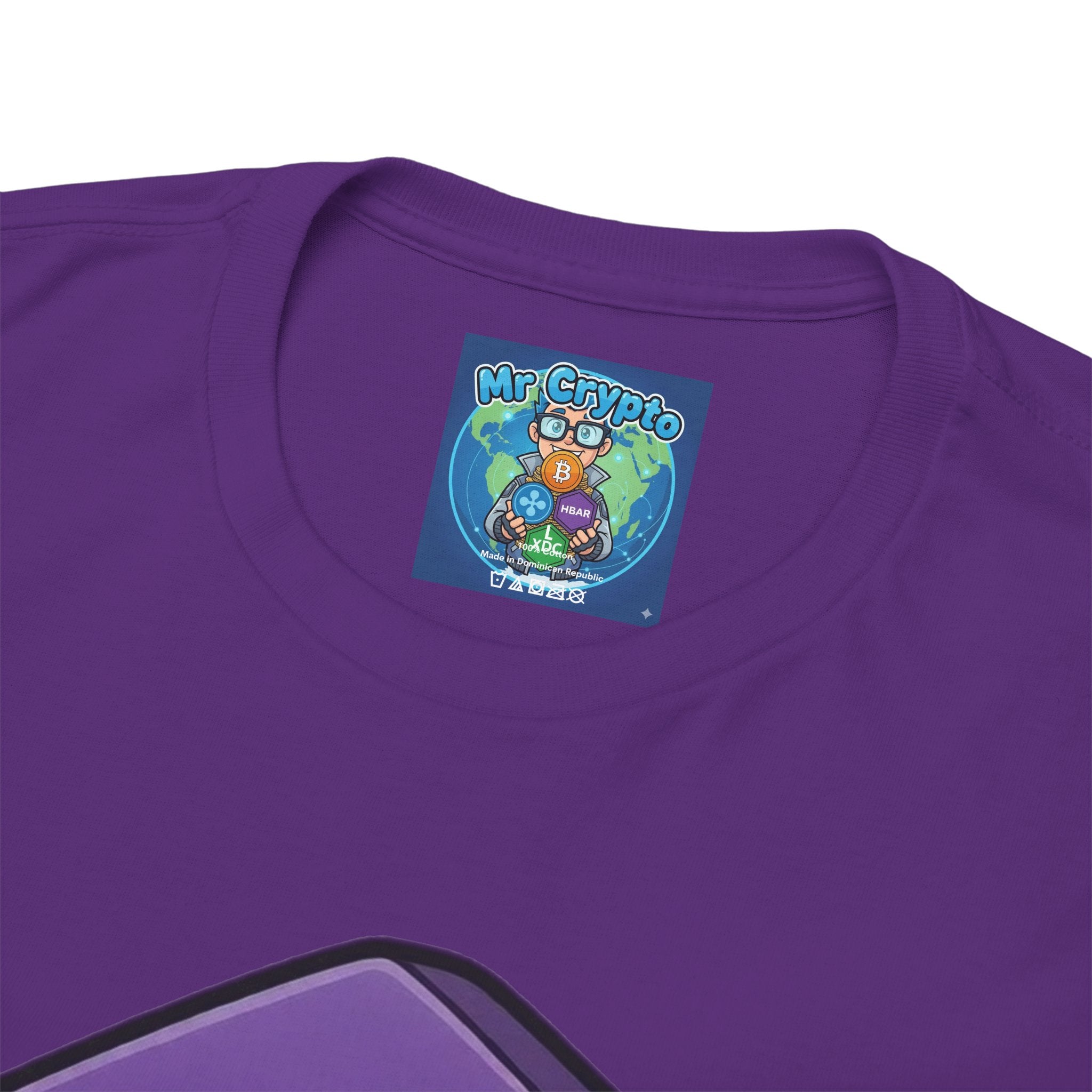 Solana Mascot Walking T-Shirt — Crypto Coin Cartoon Tee