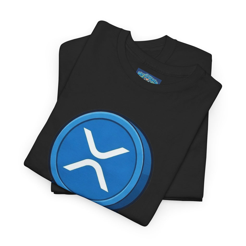 XRP Mascot Walking T-Shirt — Crypto Ripple Fan Tee