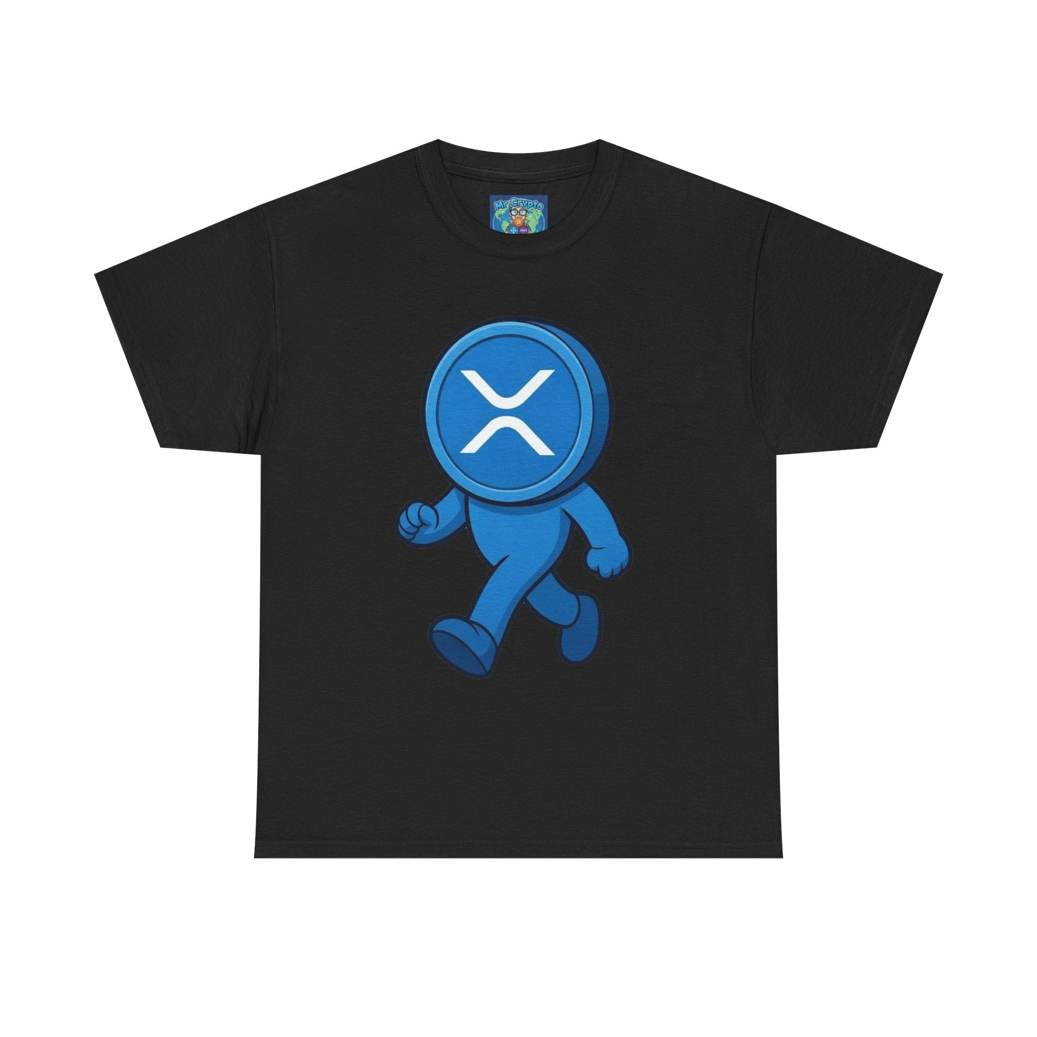 XRP Mascot Walking T-Shirt — Crypto Ripple Fan Tee