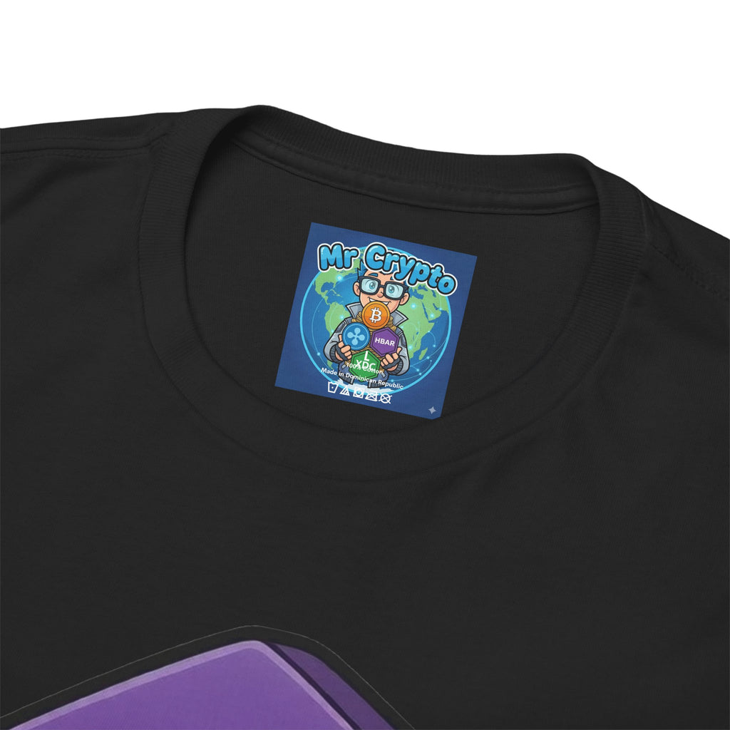 Solana Mascot Walking T-Shirt — Crypto Coin Cartoon Tee